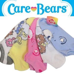 Care Bears 5-PK No Show Socks